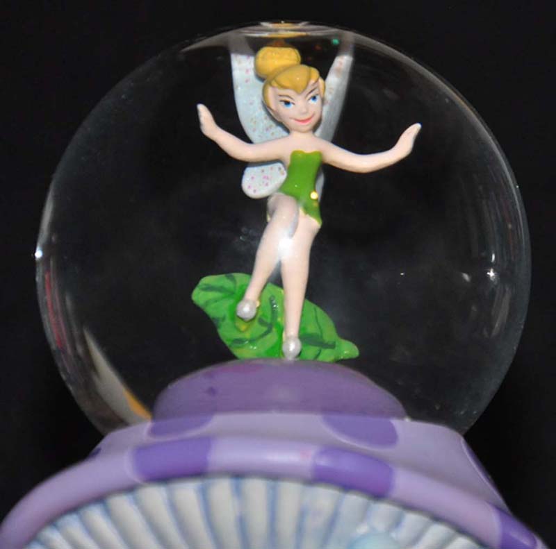 RETIRED TINKER BELL MUSHROOM MINI SNOW GLOBE TINKERBELL  